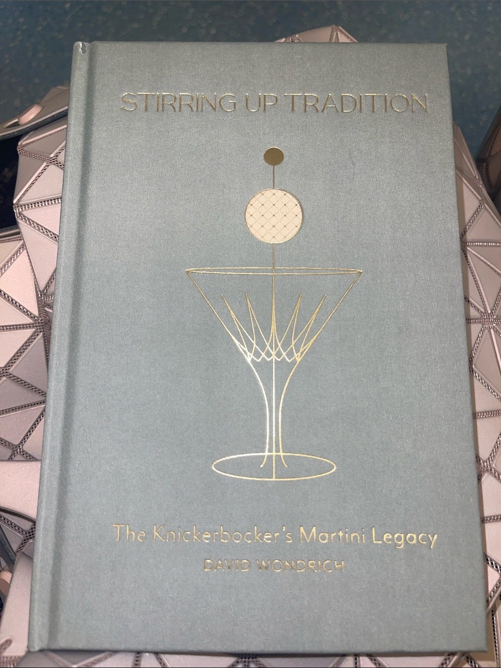 Stirring Up Tradition - Gray & Gold Hardcover Cocktail Book by